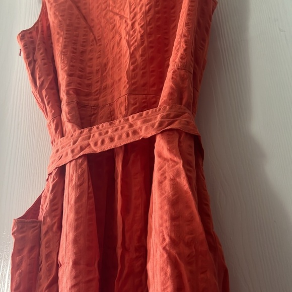 Beansignature Stripped Orange Midi Dress - Picture 6 of 9